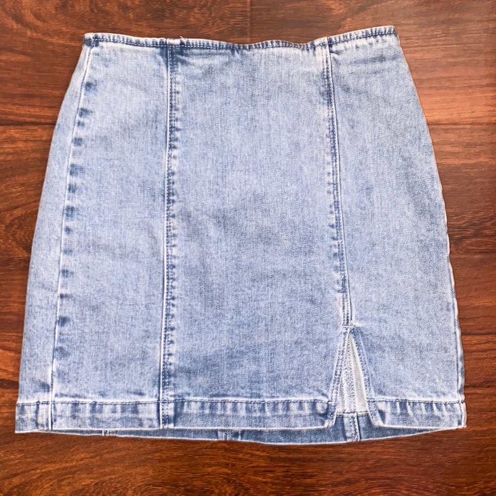 pacsun jean skirt